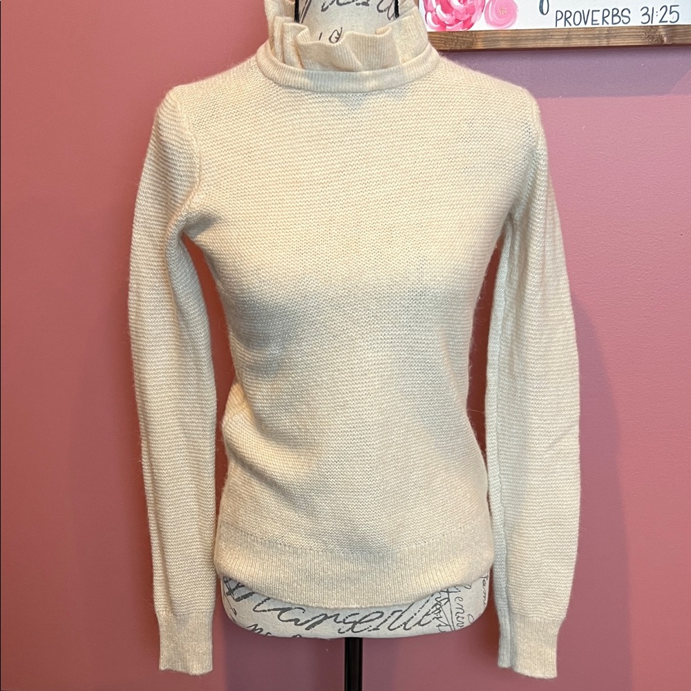 J. Crew Cream Cowl Neck Sweater